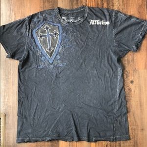 Men’s Affliction Tee, Size Large